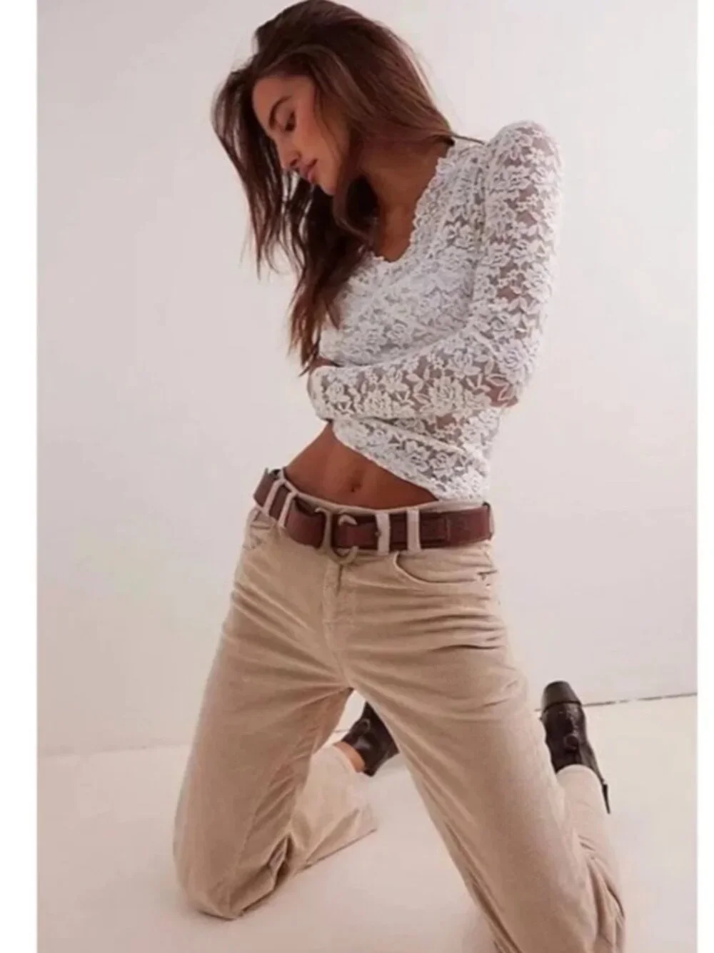 NWT Free People We The Free People Risk Taker High Rise Straight Leg Jeans 2